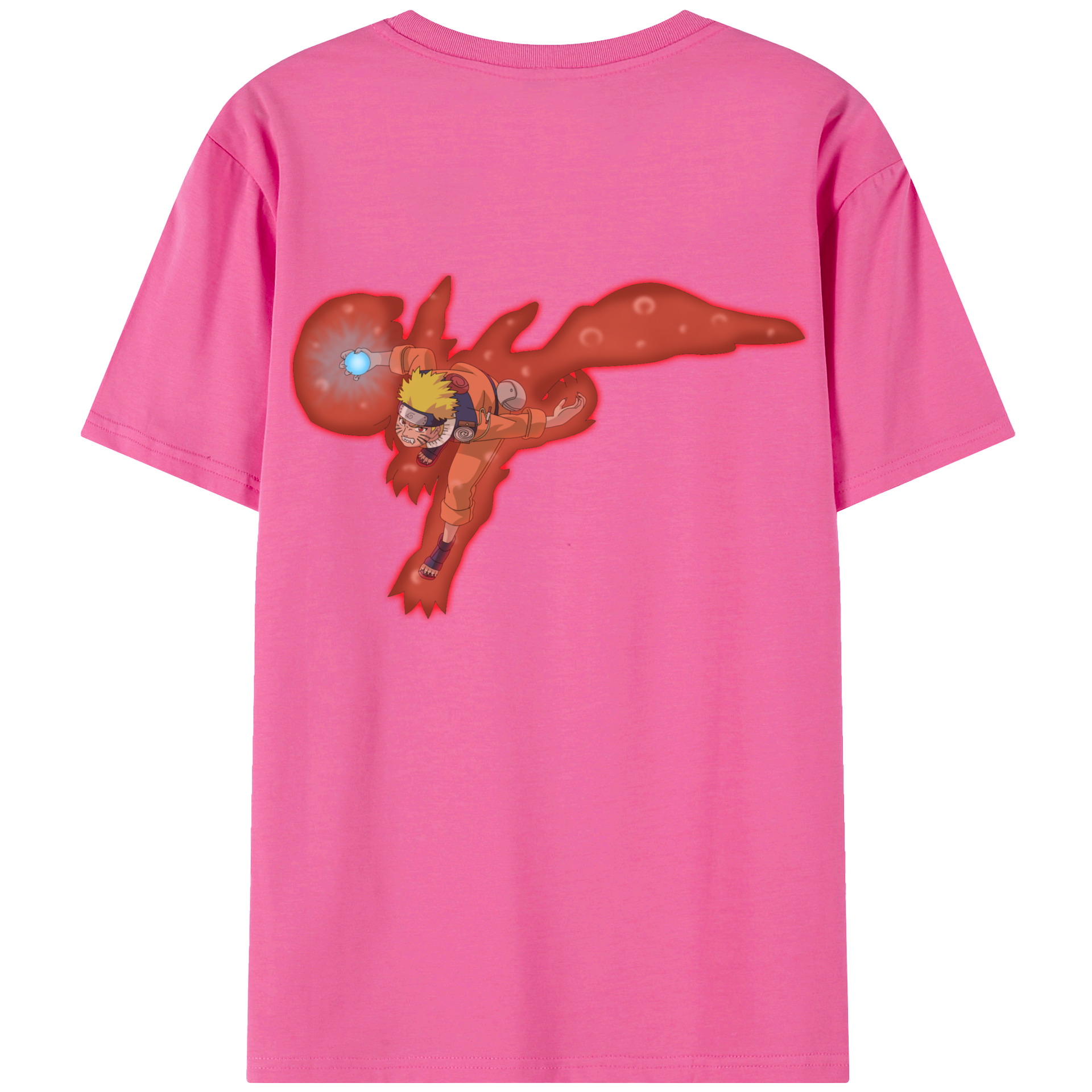 （画像用） NARUTO -ナルト- うずまき ナルト Uzumaki Naruto レディース半袖Tシャツ(バックプリント)